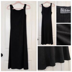 SL Fashions Classic Black Dress